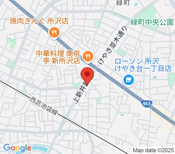 ユニスタイル小手指 ヤマハミュージックの地図
