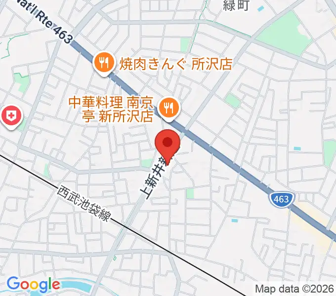 ユニスタイル小手指 ヤマハミュージックの地図
