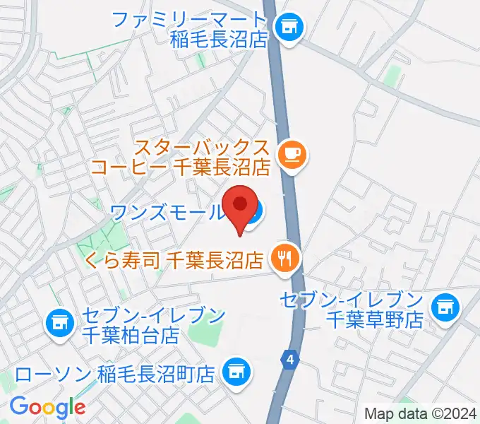 ワンズモールセンター ヤマハミュージックの地図