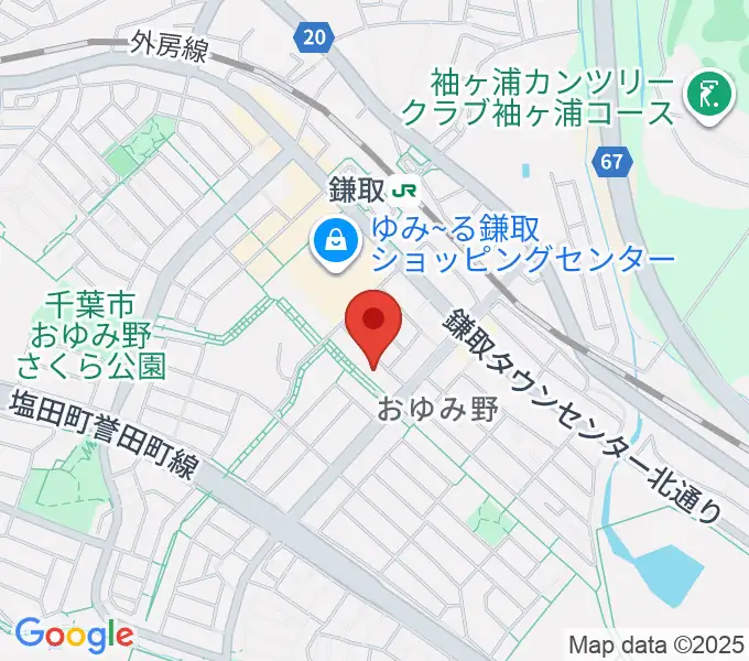 ユニスタイル鎌取 ヤマハミュージックの地図