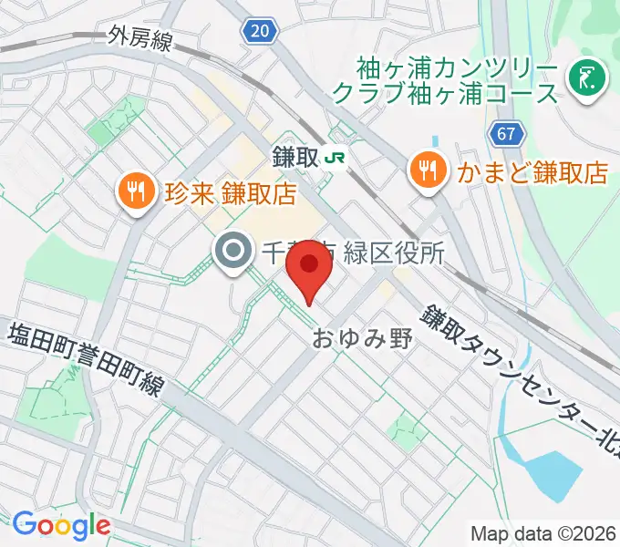 ユニスタイル鎌取 ヤマハミュージックの地図