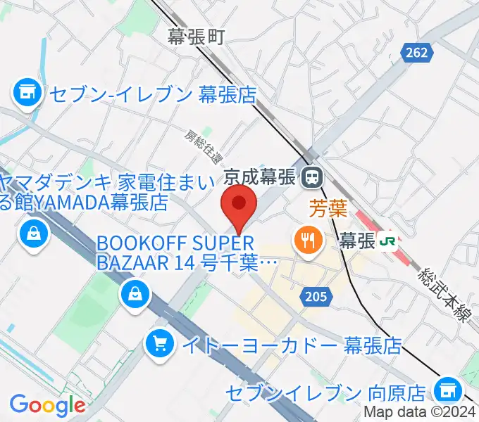 幕張センター ヤマハミュージックの地図