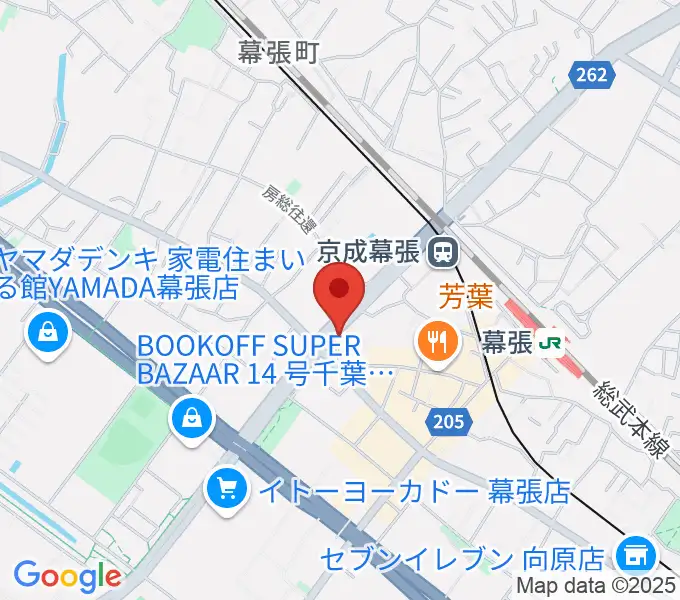 幕張センター ヤマハミュージックの地図