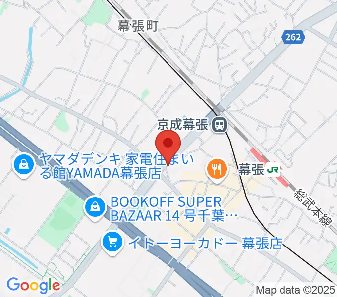 幕張センター ヤマハミュージックの地図