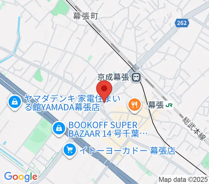 幕張センター ヤマハミュージックの地図