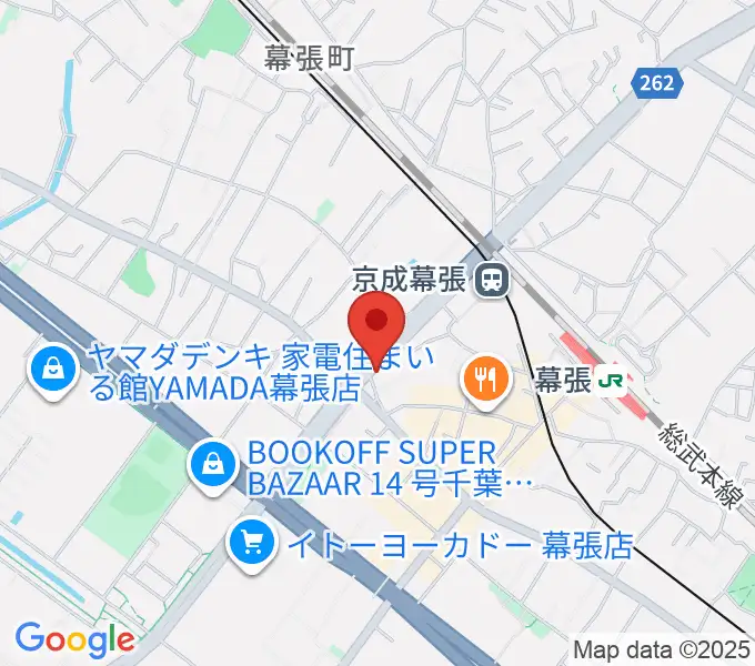 幕張センター ヤマハミュージックの地図