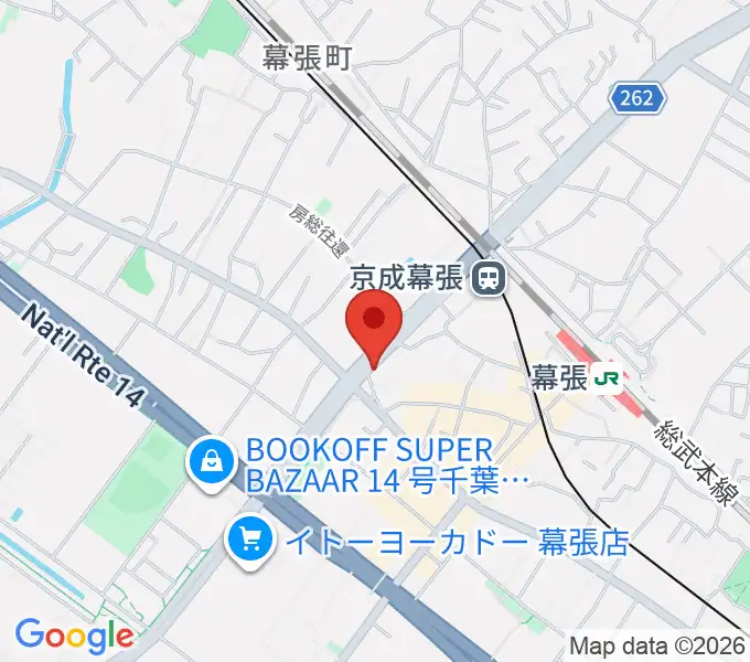 幕張センター ヤマハミュージックの地図