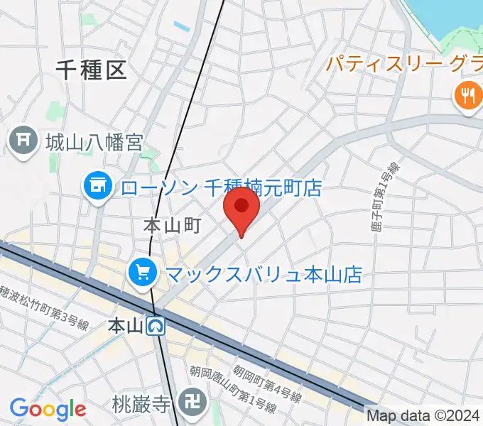 RMSおかだ音楽教室の地図