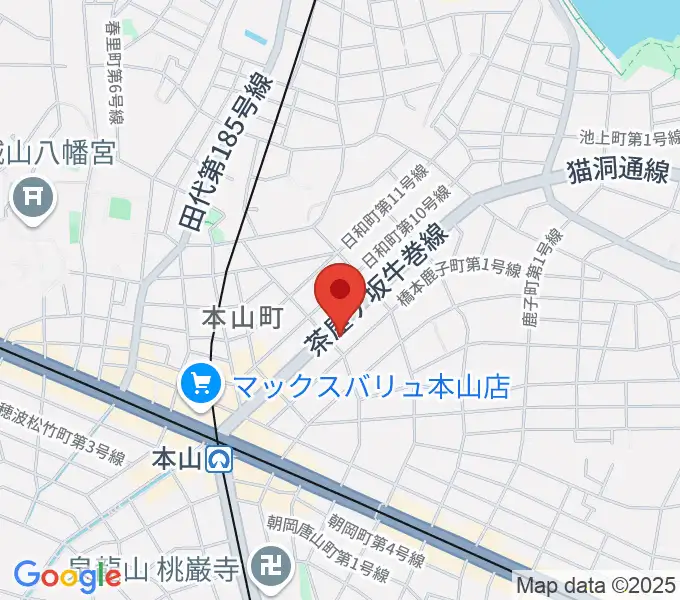 RMSおかだ音楽教室の地図