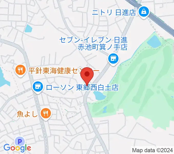 ポワンポワンスタジオ日進校の地図