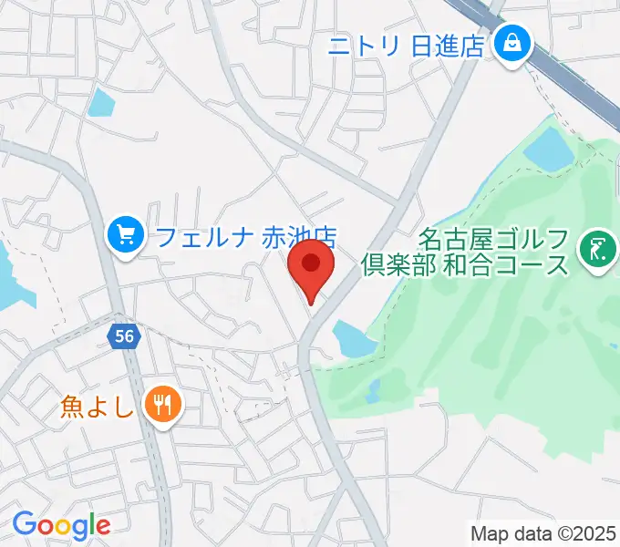 ポワンポワンスタジオ日進校の地図