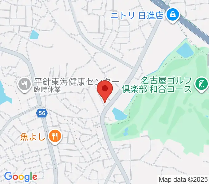 ポワンポワンスタジオ日進校の地図