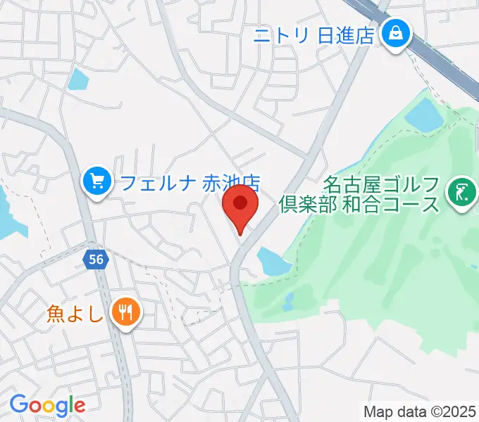 ポワンポワンスタジオ日進校の地図