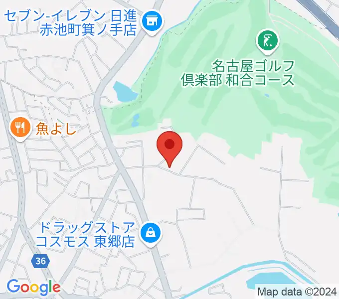 ポワンポワンリトミック教室の地図