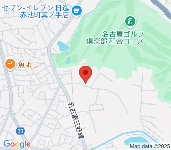 ポワンポワンリトミック教室の地図