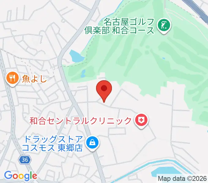 ポワンポワンリトミック教室の地図