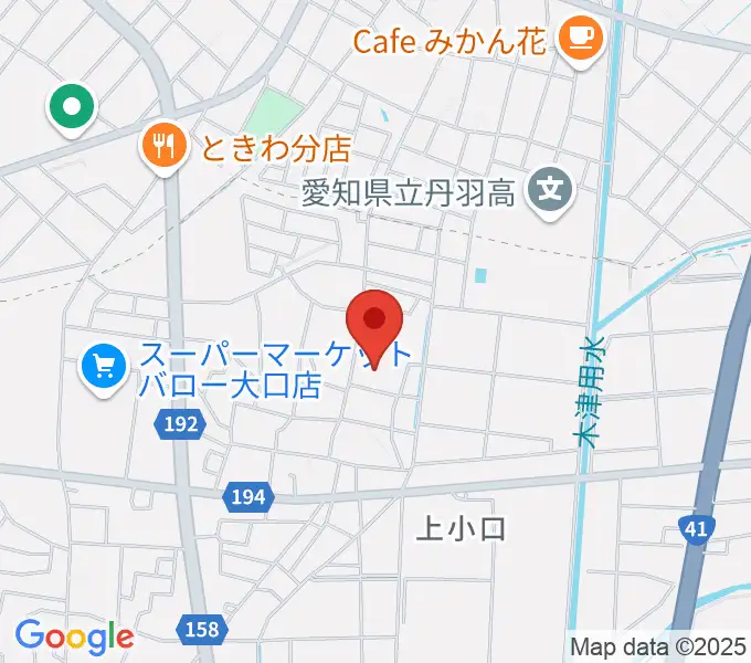 たかはし音楽学院の地図