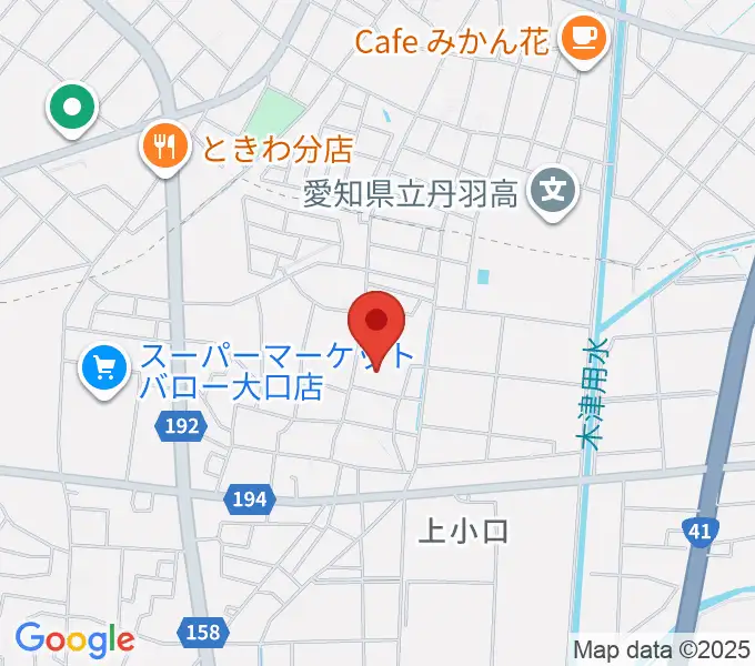 たかはし音楽学院の地図
