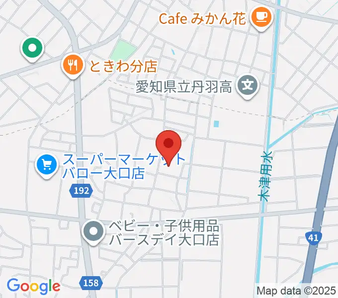 たかはし音楽学院の地図
