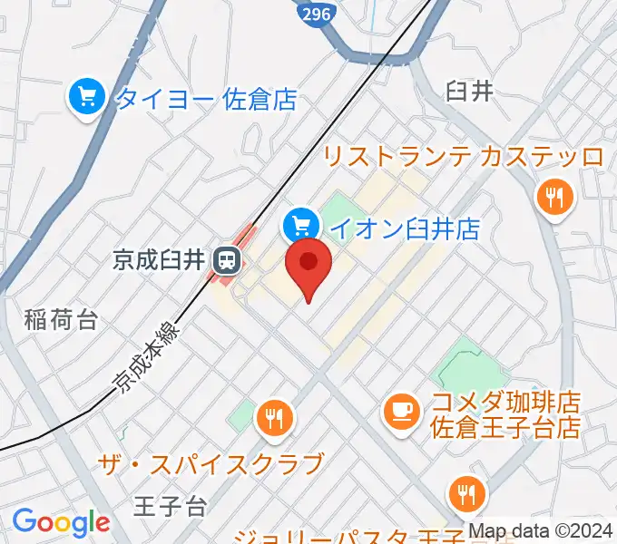 伊藤楽器 臼井センターの地図