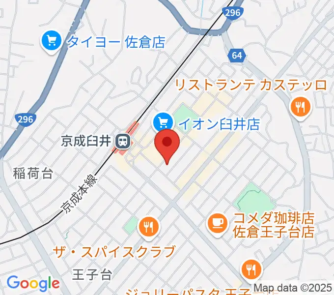 伊藤楽器 臼井センターの地図