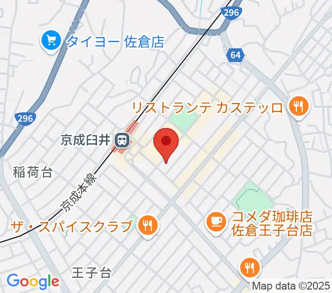 伊藤楽器 臼井センターの地図