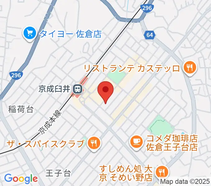 伊藤楽器 臼井センターの地図