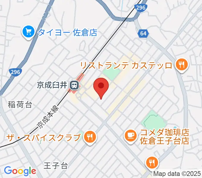 伊藤楽器 臼井センターの地図