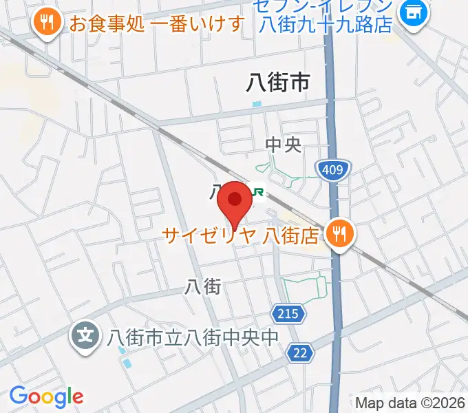八街センター ヤマハミュージックの地図