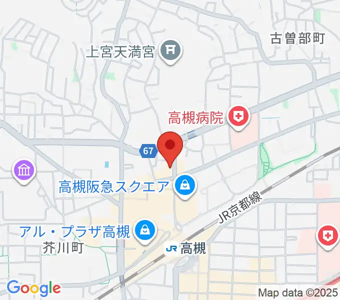 MUSIC SQUARE 1624 TENJINの地図