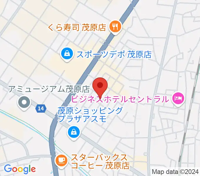 ユニスタイル茂原 ヤマハミュージックの地図