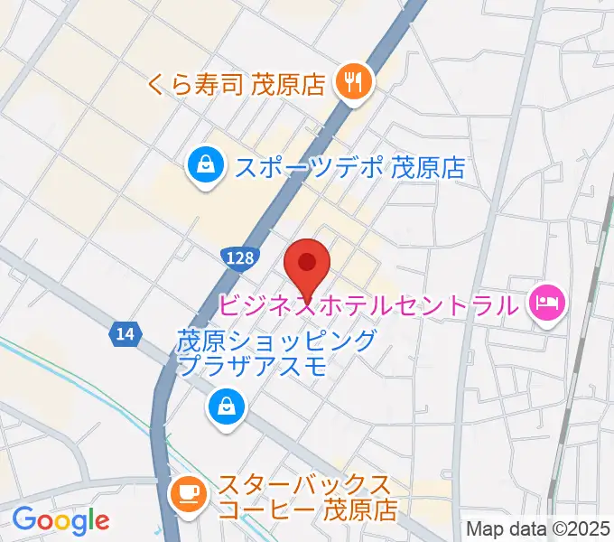 ユニスタイル茂原 ヤマハミュージックの地図