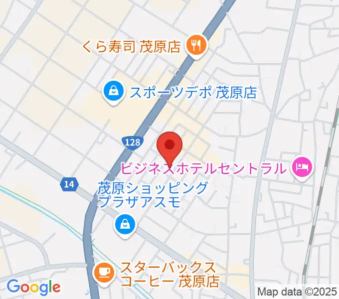 ユニスタイル茂原 ヤマハミュージックの地図