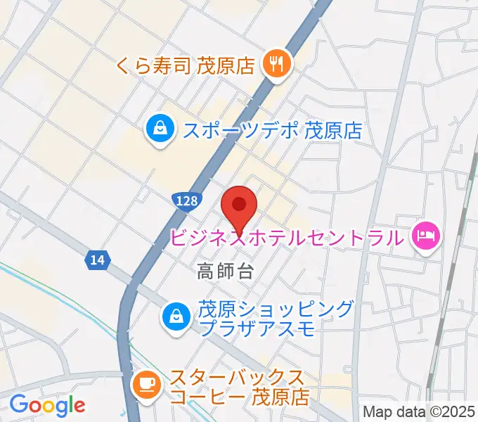 ユニスタイル茂原 ヤマハミュージックの地図