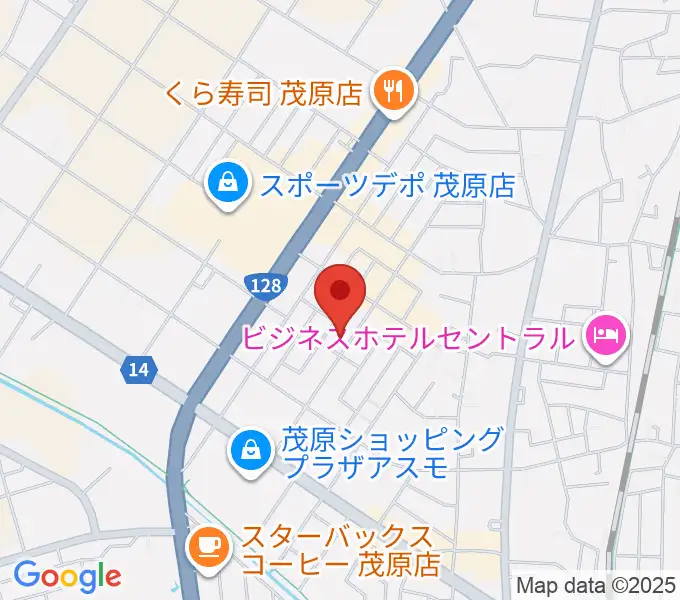 ユニスタイル茂原 ヤマハミュージックの地図