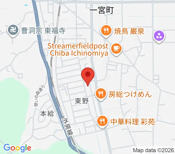 一宮センター ヤマハミュージックの地図