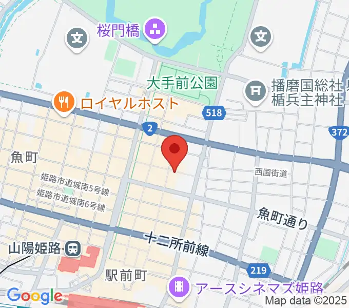 文化堂 姫路本店の地図