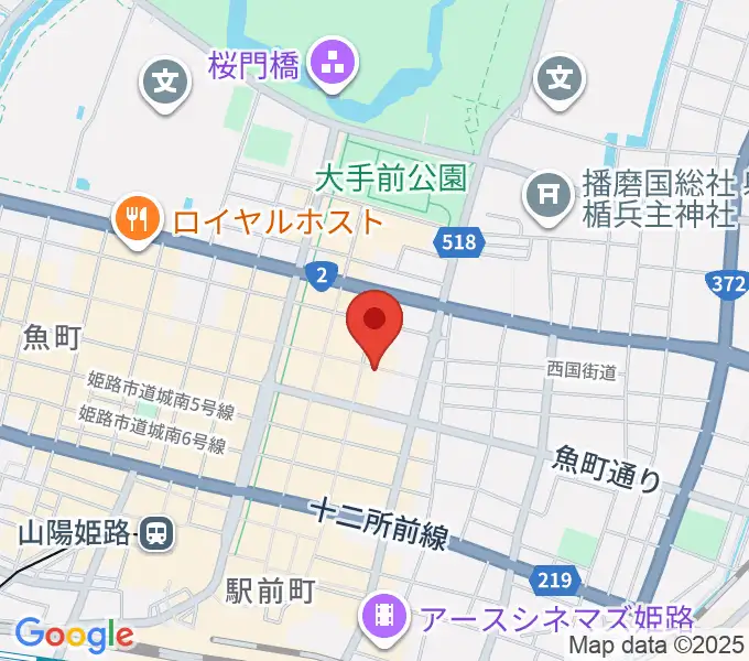 文化堂 姫路本店の地図