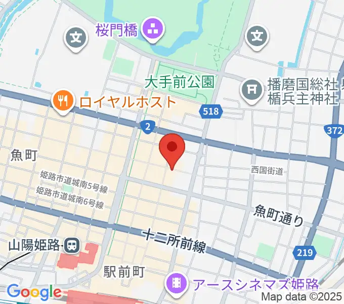 文化堂 姫路本店の地図