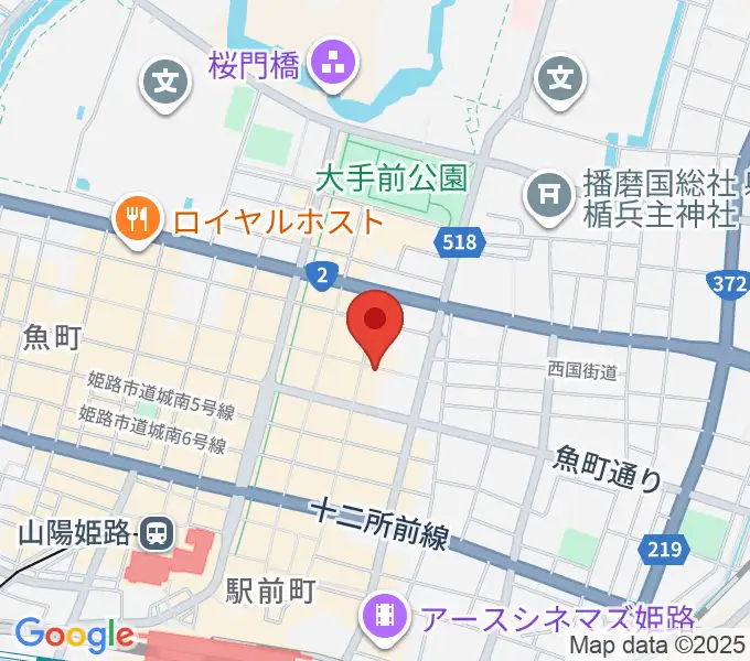 文化堂 姫路本店の地図