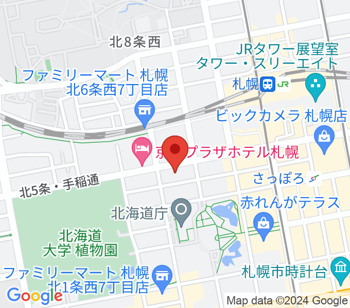 ヤマハミュージック 札幌店の場所