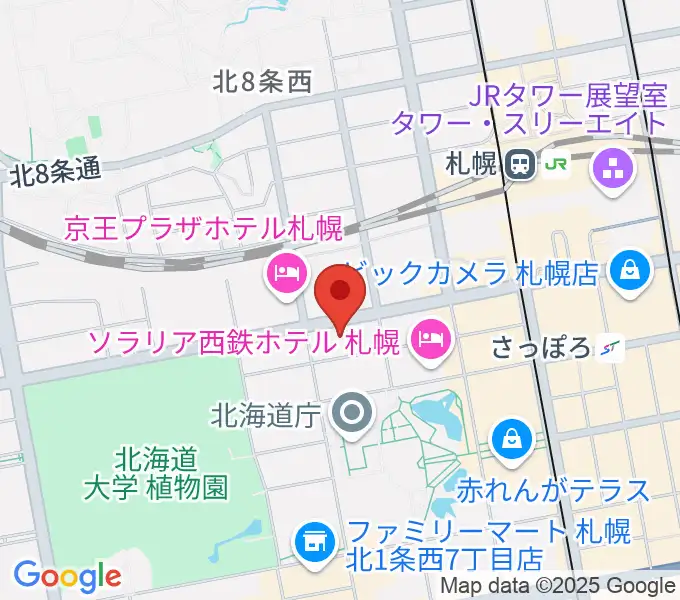 ヤマハミュージック 札幌店の地図