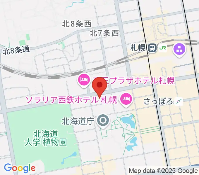 ヤマハミュージック 札幌店の地図