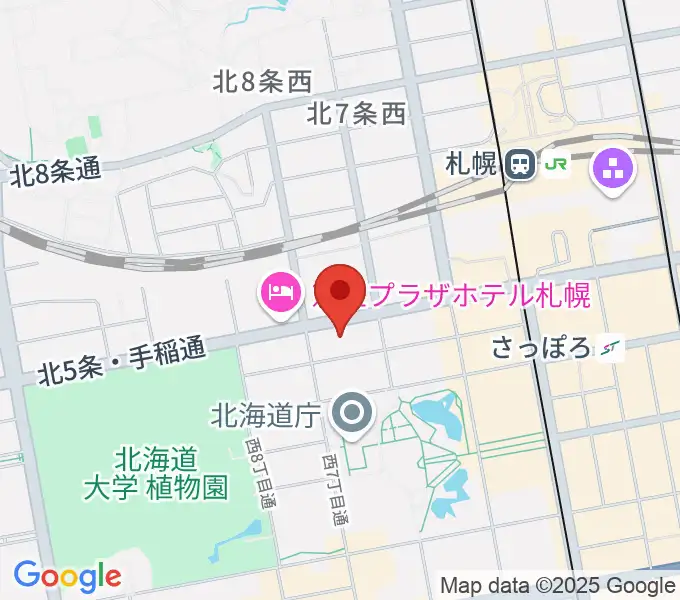 ヤマハミュージック 札幌店の地図