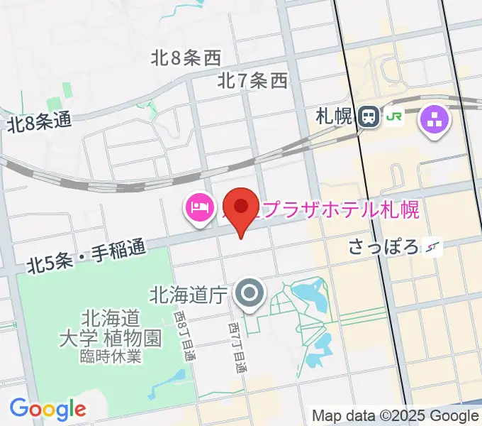 ヤマハミュージック 札幌店の地図