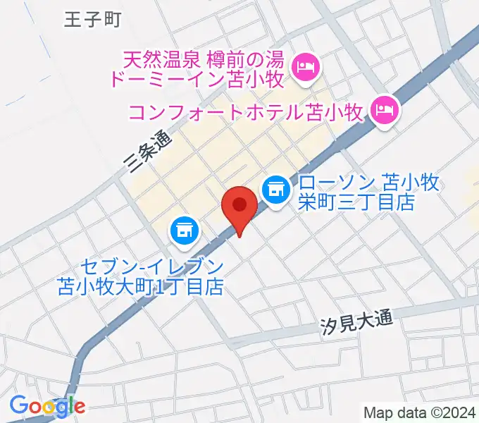 エルム楽器 苫小牧支店の地図