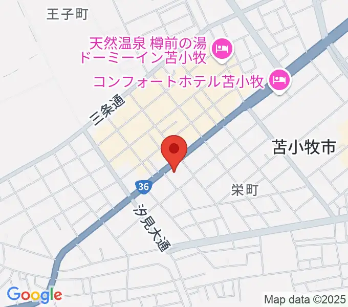 エルム楽器 苫小牧支店の地図