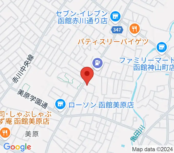 ヤマハミュージック 函館店の地図