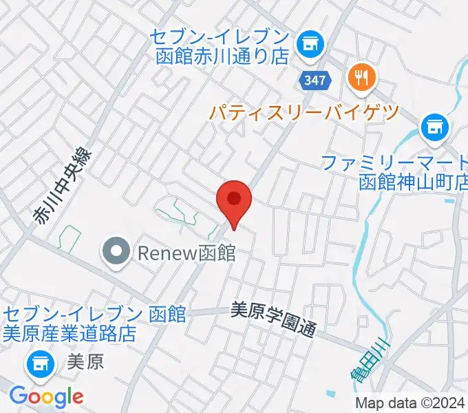 ヤマハミュージック 函館店の地図