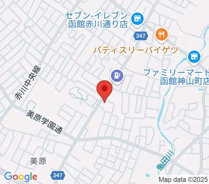 ヤマハミュージック 函館店の地図